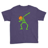 pumpkin skeleton dabbing Youth Tee