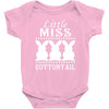 little miss cottontail cute bunny easter Baby Onesie