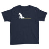 unicorn scooting on the floor Youth Tee