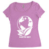 earth day planet Women's Triblend Scoop T-shirt