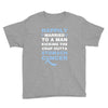 happily married to a man kicking the crap outta stomach cancer Youth Tee