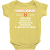 Taurus Woman Baby Onesie