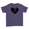 broken heart xxx black Youth Tee