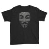 v for vendetta mask guy fawkes cool girls womens cotton t shirt dw01 Youth Tee