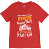Motorcycles Pawpaw V-Neck Tee