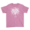 dungeons and dragons dice art Youth Tee