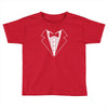 tuxedo fancy dress funny Toddler T-shirt