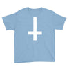 wasted youth inverted cross indie geek swag funny Youth Tee