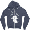 minimal wizard Zipper Hoodie