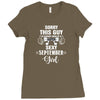 sorry this guy is already taken by a super sexy  september girl. Ladies Fitted T-Shirt