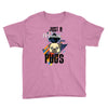 who loves pugs Youth Tee