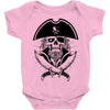 skull with beard Baby Onesie