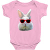 Easter Bunny Face Too Hip To Hop Baby Onesie