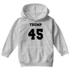 Trump 45 jersey number Youth Hoodie