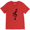 the music is the key V-Neck Tee