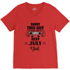 sorry this guy is already taken by a super sexy  july girl V-Neck Tee