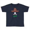 ladies sombrero  funny retro mexico mustache designer Toddler T-shirt