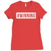 #winning printed Ladies Fitted T-Shirt