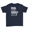 real men shoot raw Youth Tee