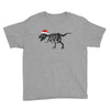 t rex skeleton santa claus Youth Tee
