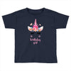 birthday unicorn family series birthday girl Toddler T-shirt