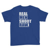 real men shoot raw Youth Tee