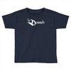 the damned band logo screen printed retro Toddler T-shirt
