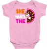 She Wants The D - Dunkin Donuts Baby Onesie