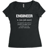 definition of engineer Women's Triblend Scoop T-shirt