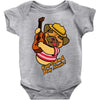 keep calm and play music Baby Onesie
