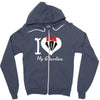 i love you my girlfreind Zipper Hoodie