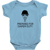 prepared for diaper Baby Onesie