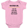 November Girl Baby Onesie