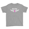 angel wing believe breast cancer Youth Tee