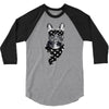 bull dog american falg 3/4 Sleeve Shirt