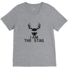 i am the stag stag night hen wedding mens V-Neck Tee