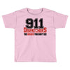 911 dispatcher heroes black logo Toddler T-shirt
