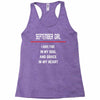 September Girl Racerback Tank