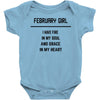 February Girl Baby Onesie