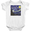 tardis starry night Baby Onesie