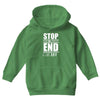 stop snow pression end winter funny Youth Hoodie