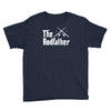 the rodfather   mens funny fishing Youth Tee