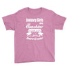 January Girls Are Sunshine Mixed With A Little Hurricane Youth Tee