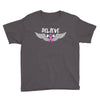 angel wing believe breast cancer Youth Tee