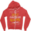 I'm a july woman I was born with my heart Zipper Hoodie