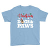 christmas dogs and paws Youth Tee