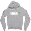 belive alien Zipper Hoodie