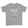 Love Actually Is All Around Ugly Christmas for dark Youth Tee