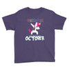 october born unicorns Youth Tee