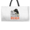 This Girl Loves Her Boxer Weekender Totes